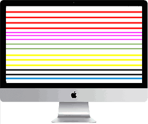 iMac con rayas en pantalla